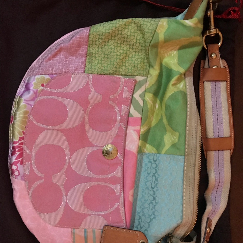 Coach Limited Edition Spring Patchwork Bag